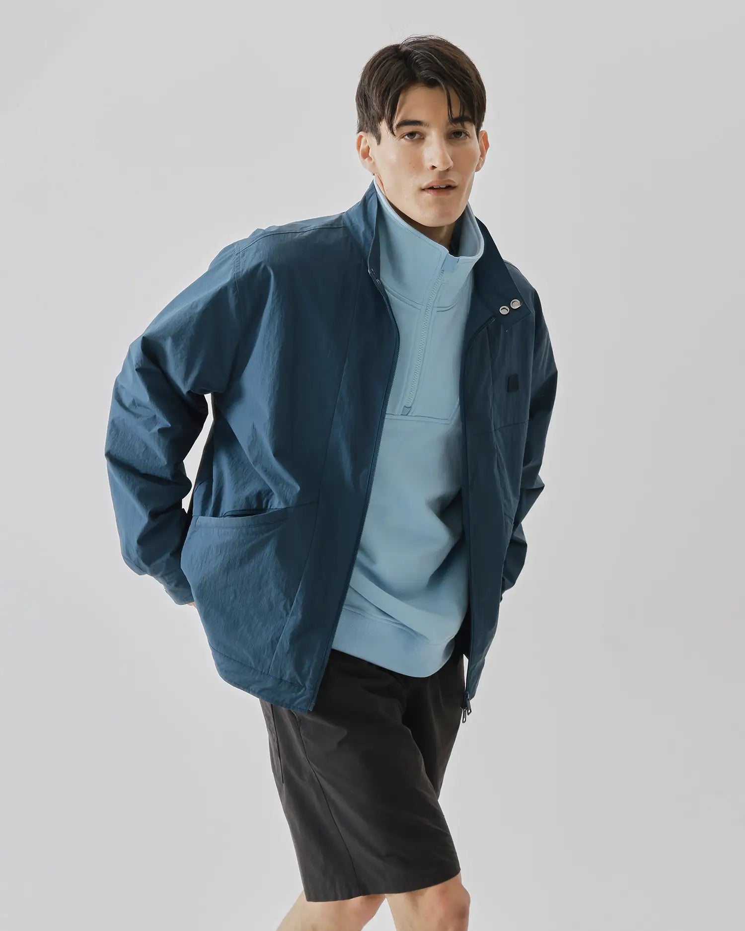 Men's Crew Jacket in Dark Blue 05 #dark-blue