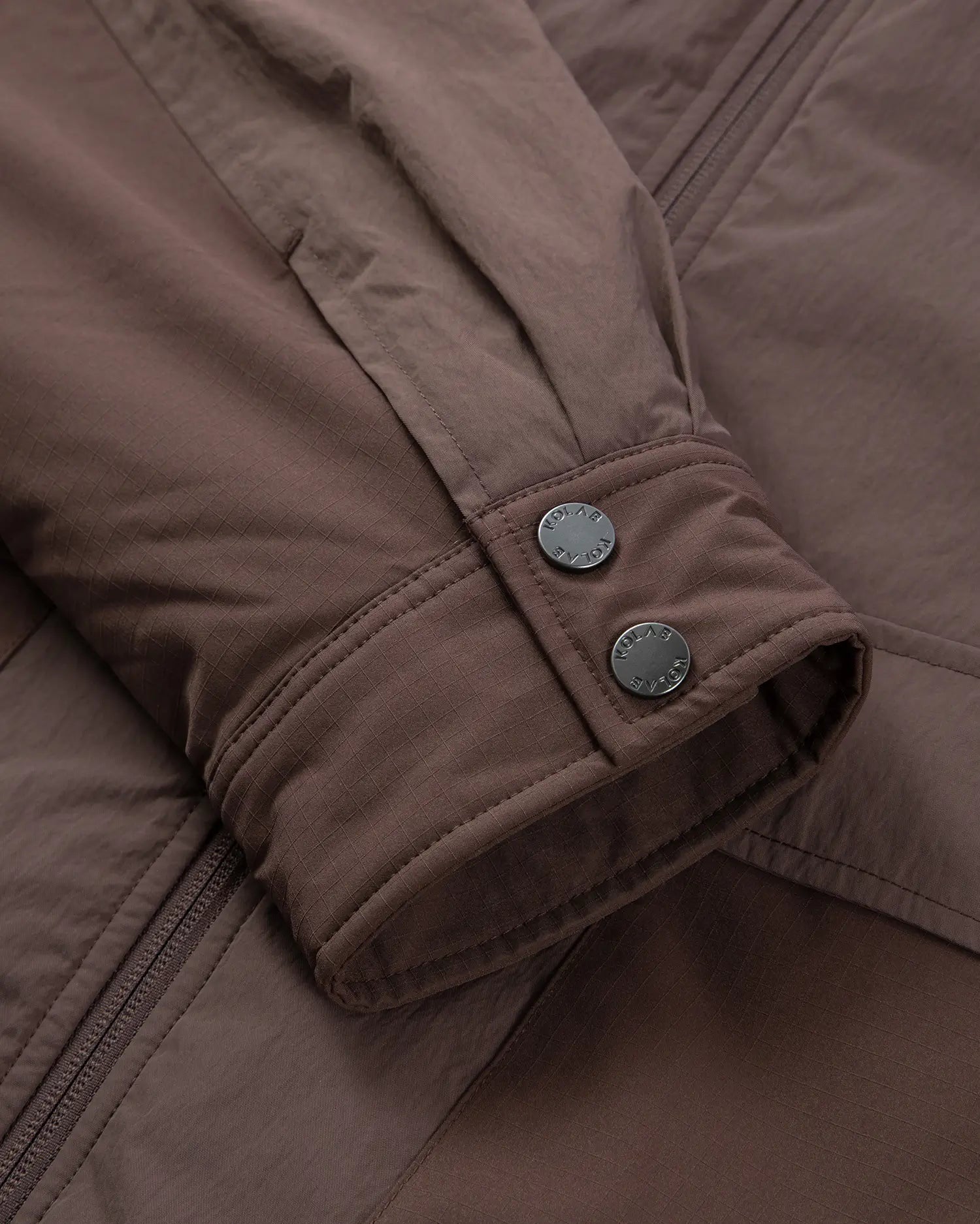 Men's Mix Fabric Padded Crew Jacket
