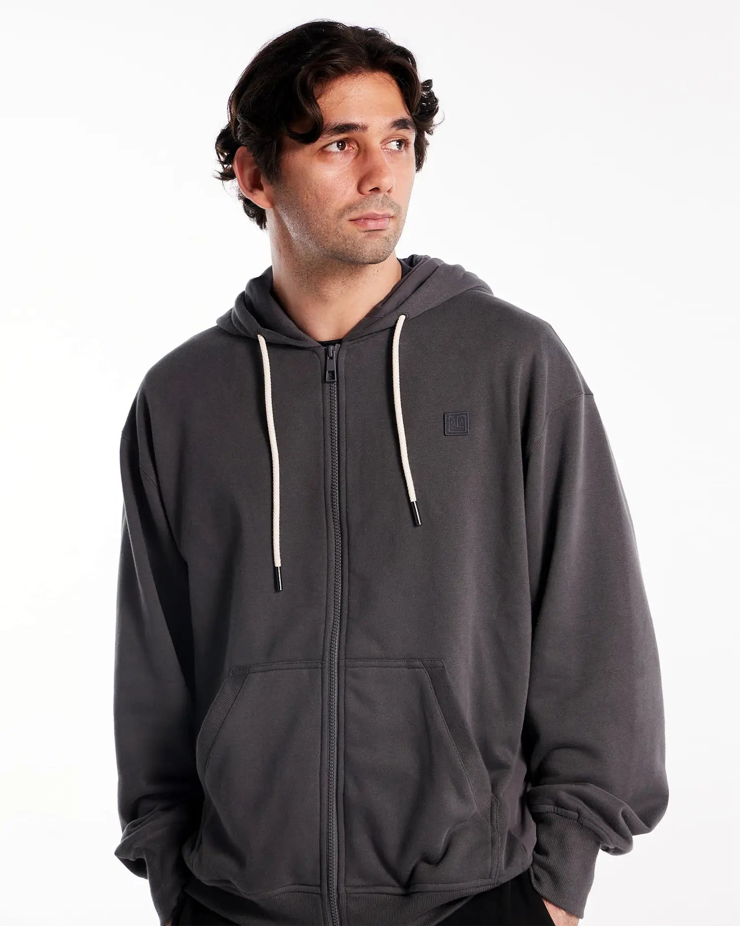Hoodie mit durchgehendem Reißverschluss