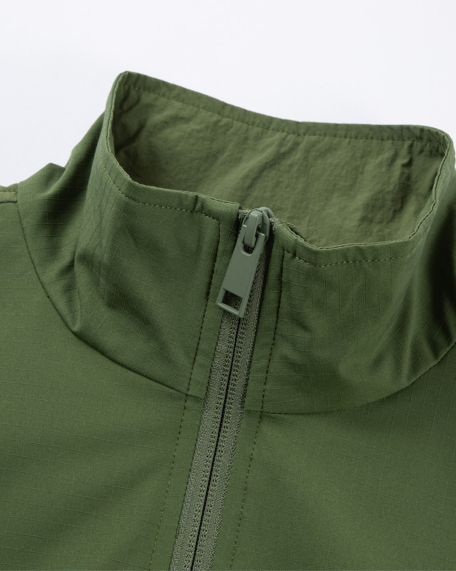 Women's Cropped Track Jacket in Military Green 03 #military-green