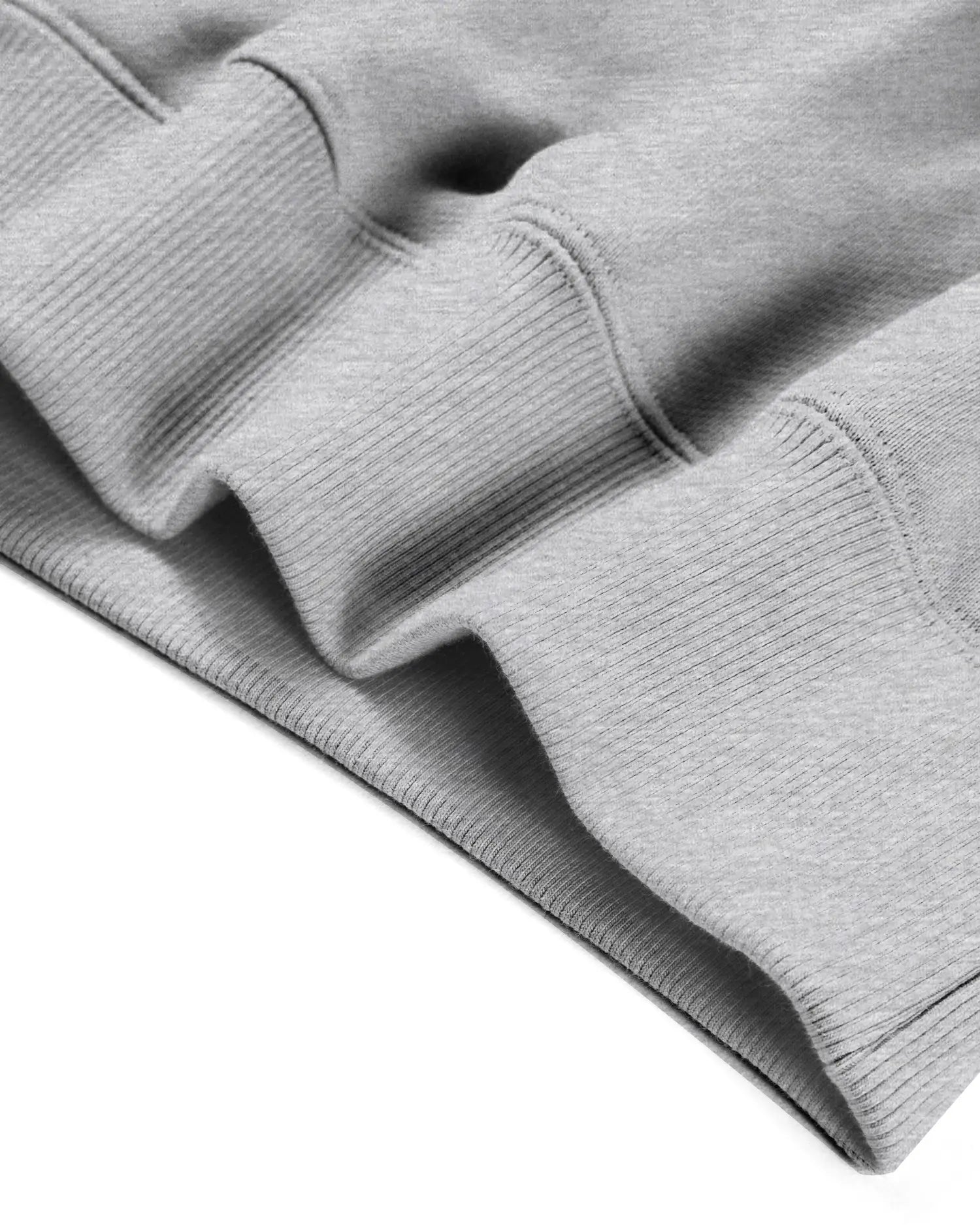 Men's Mixed Fabric Crew Sweatshirt in Gray 11 #gray