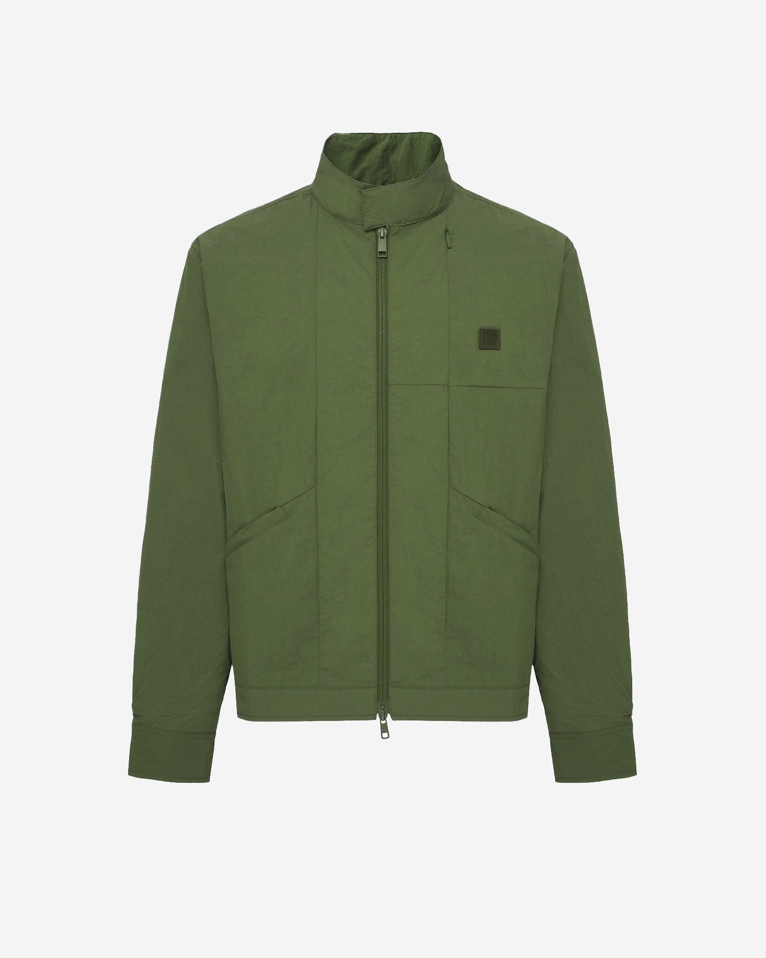 Men's Crew Jacket in Military Green 01 #military-green