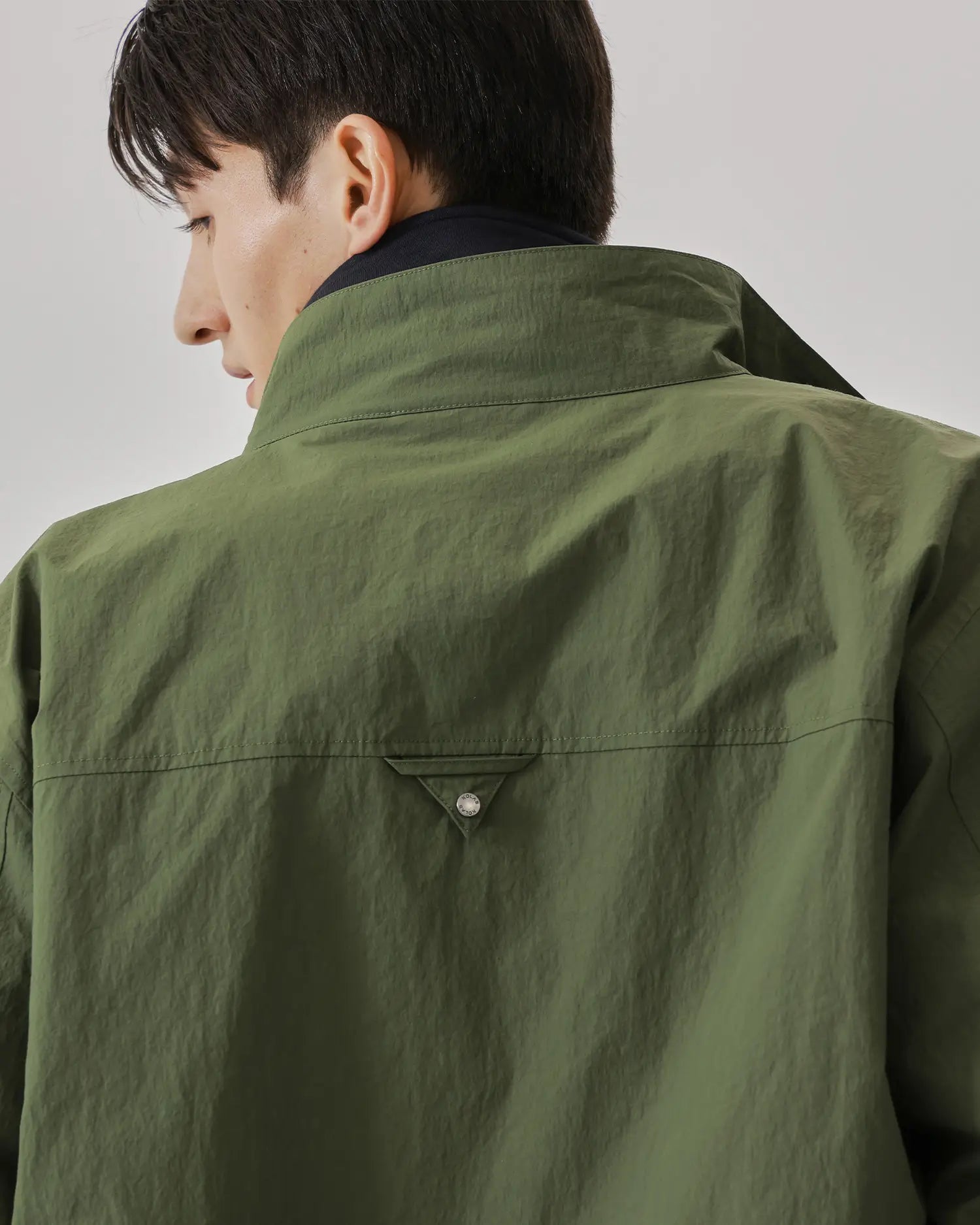 Men's Crew Jacket in Military Green 07 #military-green