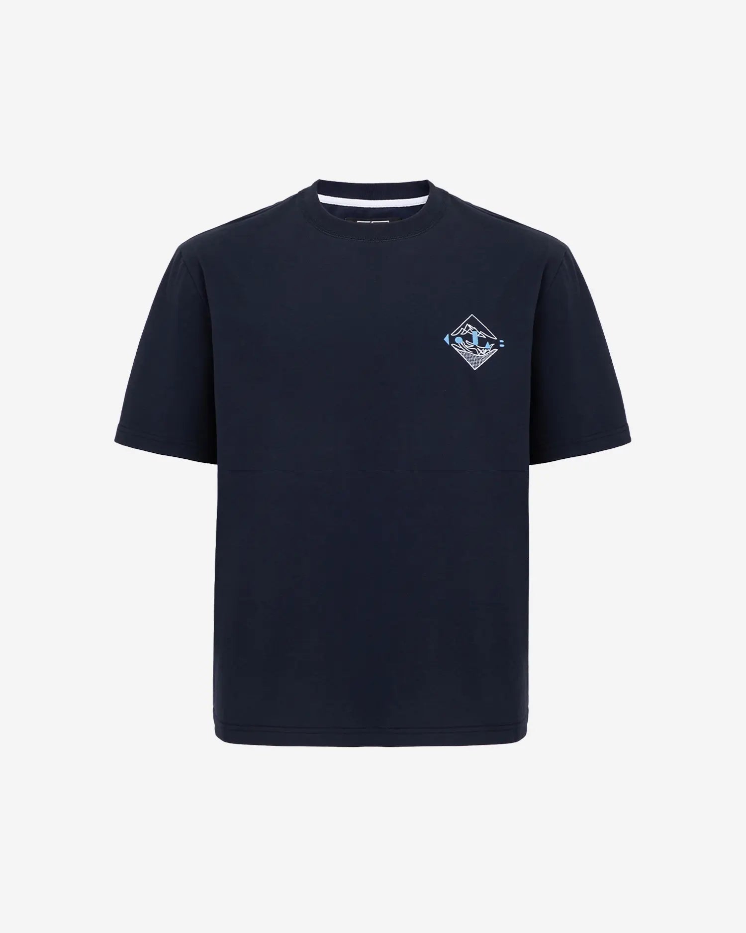 T-Shirt mit gesticktem Wappen für Damen