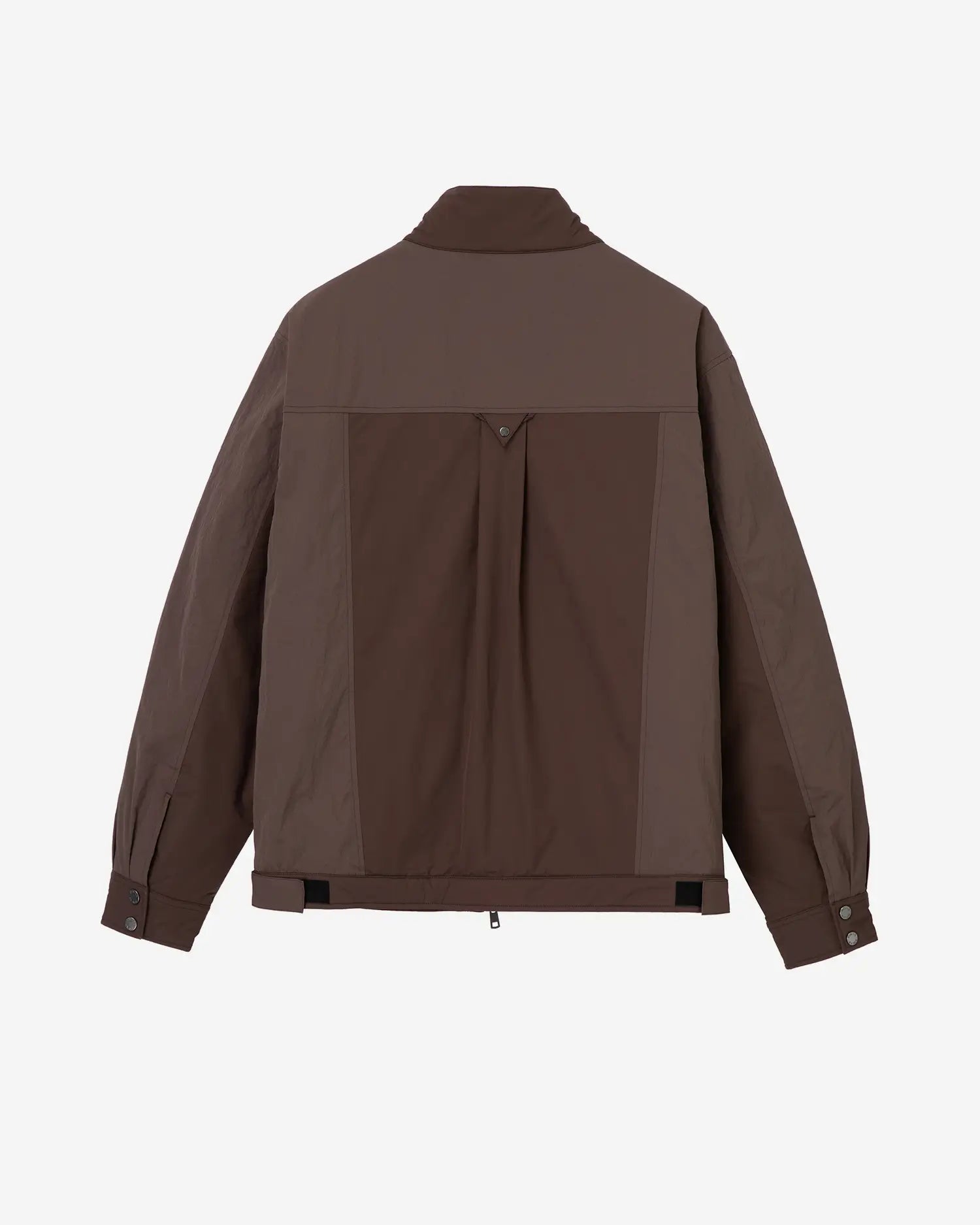 Men's Mix Fabric Padded Crew Jacket