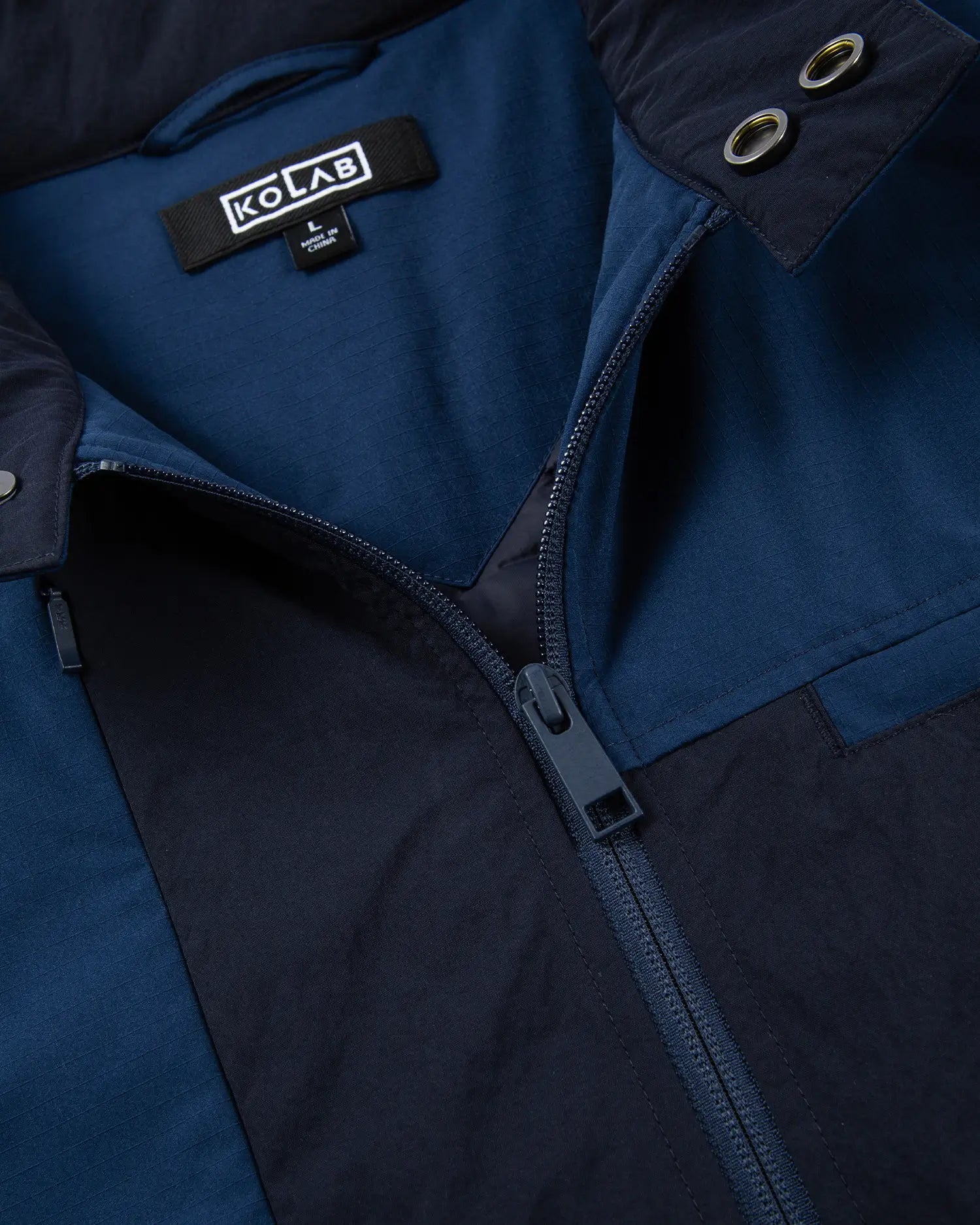 Gepolsterte Crew-Jacke aus Mischgewebe für Herren