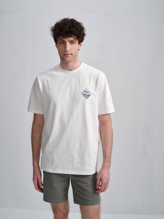 Men's Embroidered Crest Tee