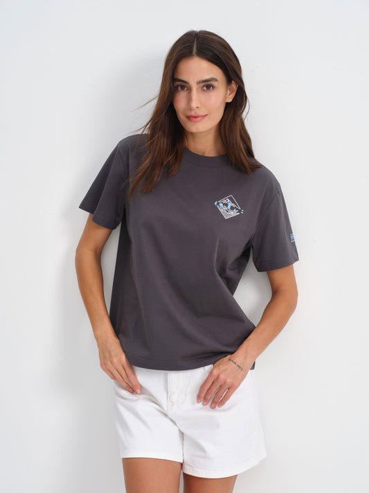 Women's Embroidered Crest Tee