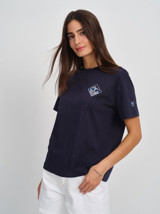 Women's Embroidered Crest Tee