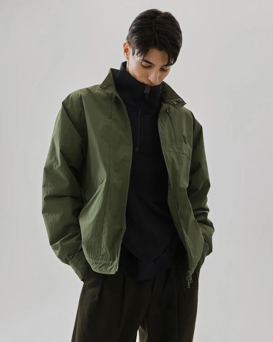 Men's Crew Jacket in Military Green 09 #military-green