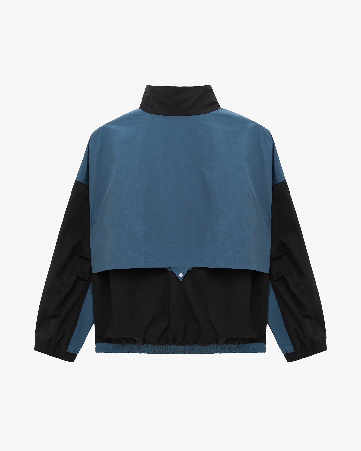 Women's Cropped Track Jacket in Blue & Black 02 #blue-black