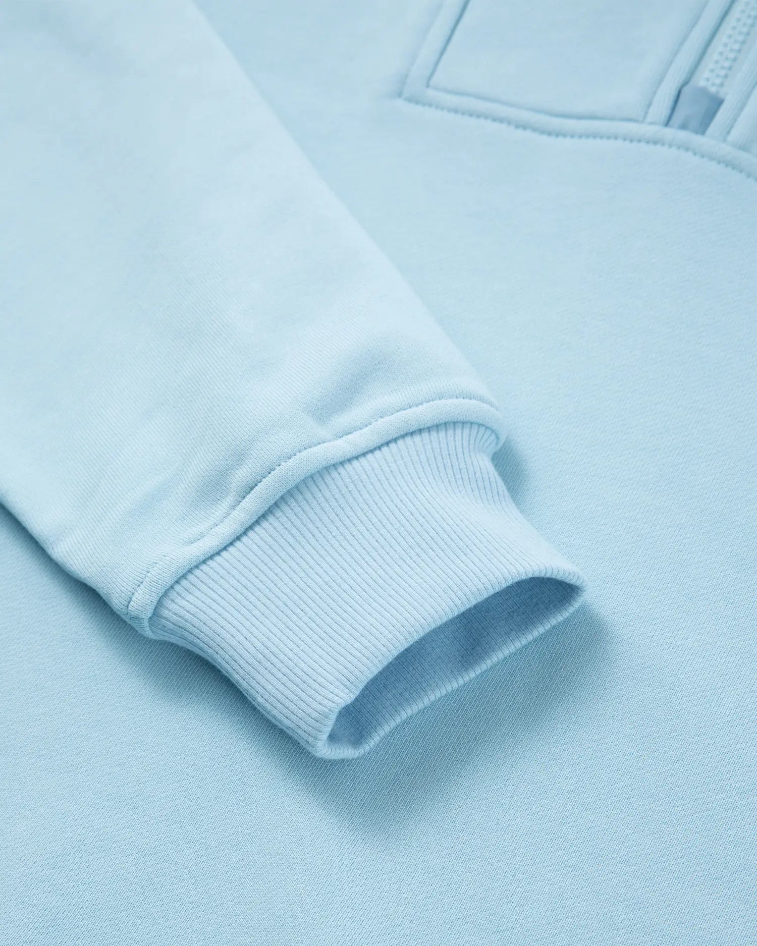 Men's Mixed Fabric Halfzip in Light Blue 09 #light-blue
