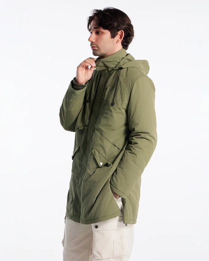 Parka imbottito impermeabile da uomo 