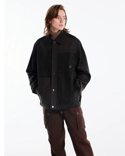 Women's Durable Mix-Fabric Chore Jacket