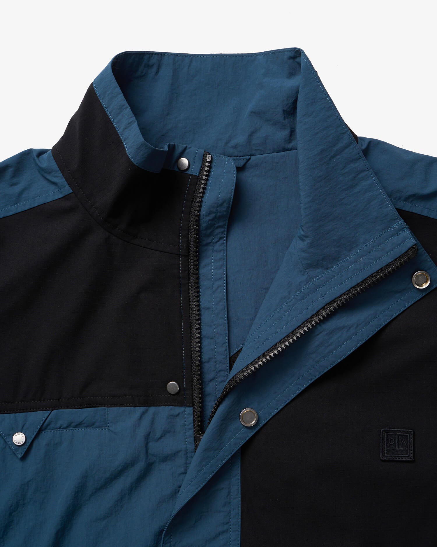 Men's Track Jacket in Blue & Black 03 #blue-black