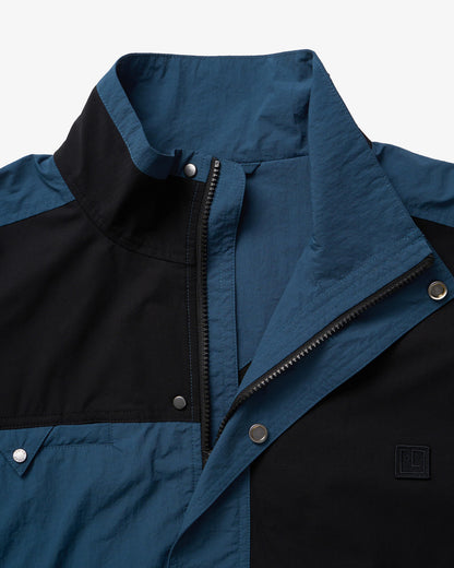 Men's Track Jacket in Blue & Black 03 #blue-black