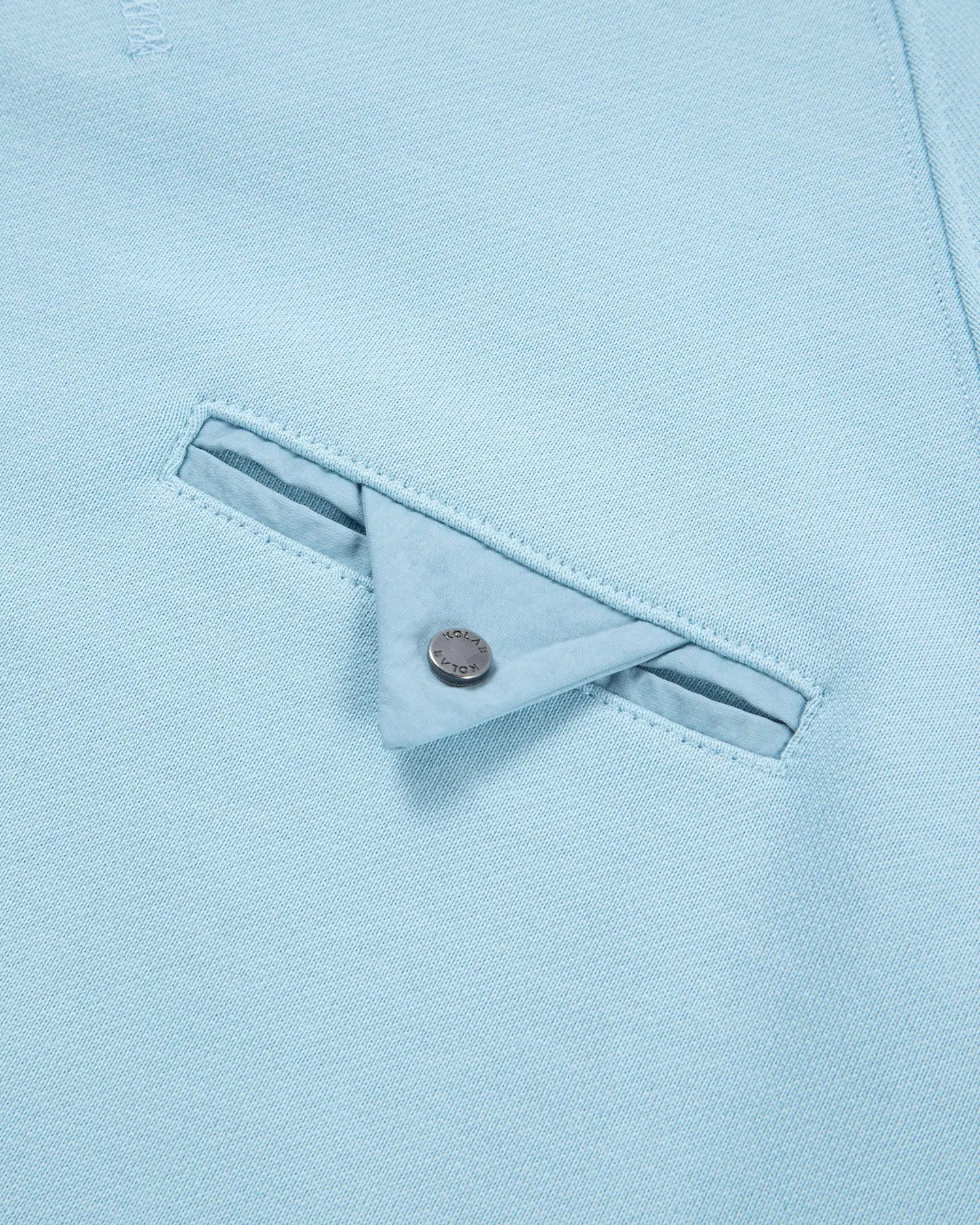 Women's Mixed Fabric Crew Sweatshirt in Light Blue 04 #light-blue
