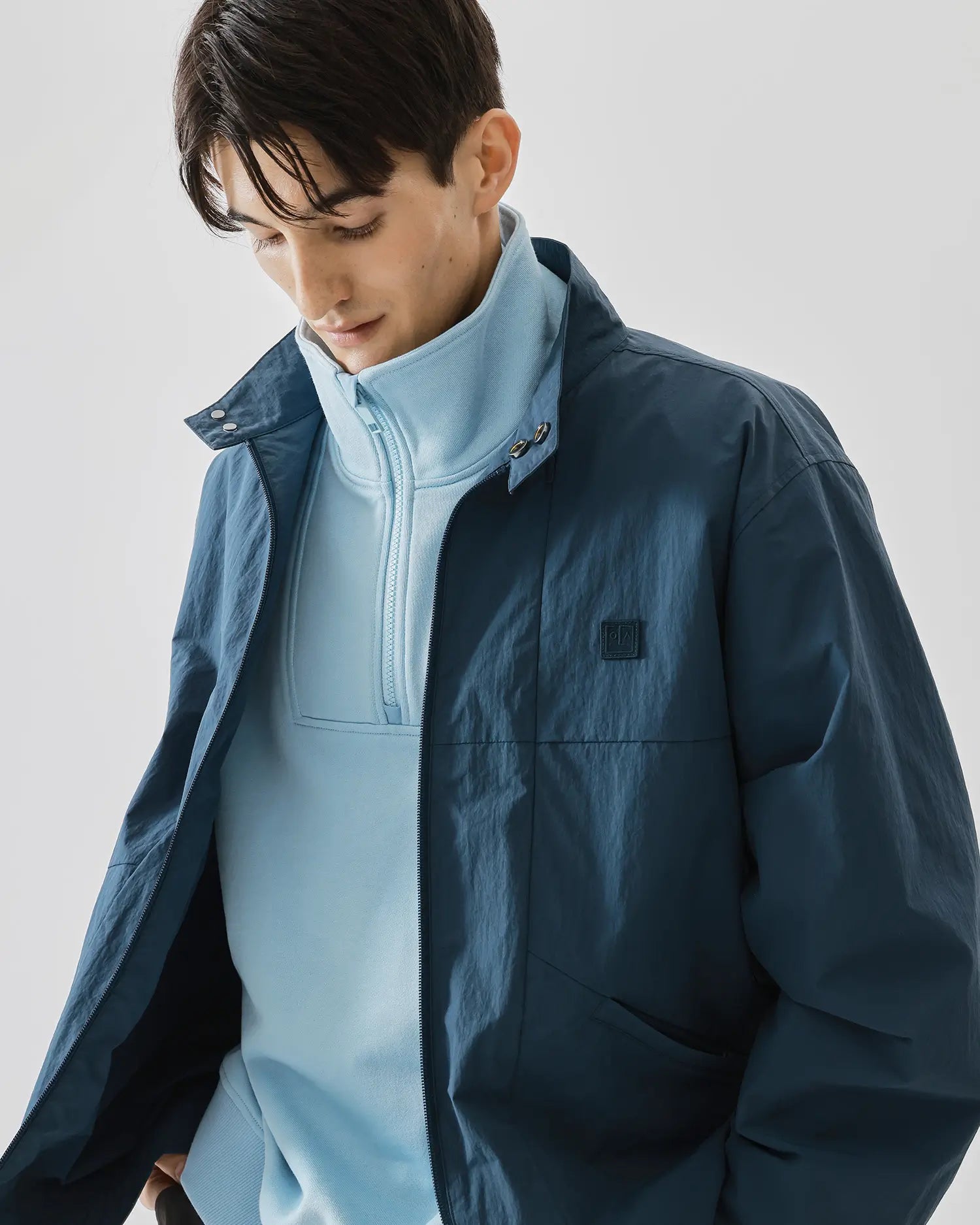 Men's Crew Jacket in Dark Blue 08 #dark-blue