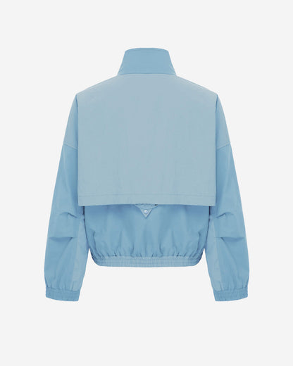 Women's Cropped Track Jacket in Light Blue 02 #light-blue