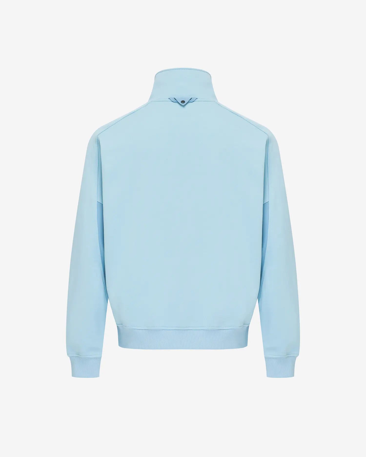 Men's Mixed Fabric Halfzip in Light Blue 02 #light-blue