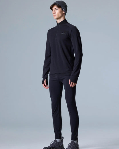 Maglia a maniche lunghe con mezza zip Tech Merino Classic Fit da uomo